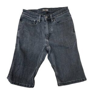 Duer DU/ER Shorts Men Size 28 N2X Slim Fit Denim Black Shorts 11" Inseam Stretch
